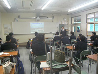 鳥取県立鳥取工業高校　出前授業実施